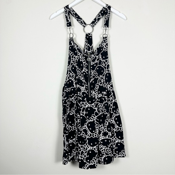 Hello Kitty Dolls Kill Shadow Dimension Pinafore Overall Mini Dress - Picture 1 of 13
